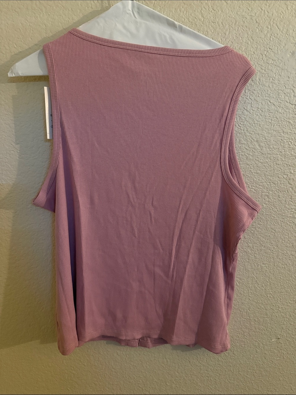 a new day Mauve Ribbed Button-Back Tank Top - Picture 2 of 2